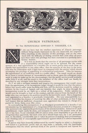 Item #406878 Church Patronage. An original article from the English Illustrated Magazine, 1891....