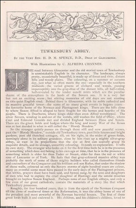 Item #406889 Tewkesbury Abbey. An original article from the English Illustrated Magazine, 1891....