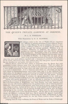 Item #406893 Queen Victoria's Private Gardens at Osborne. An original article from the English...