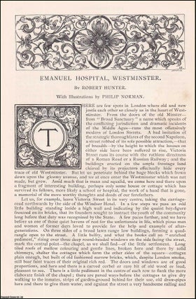 Item #406894 Emanuel Hospital, Westminster. An original article from the English Illustrated...
