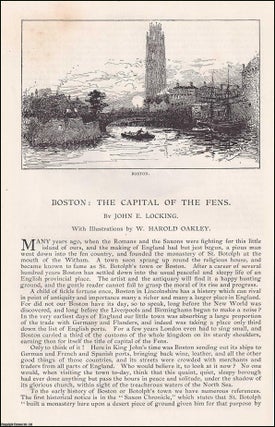 Item #406900 Boston: the Capital of the Fens. An original article from the English Illustrated...