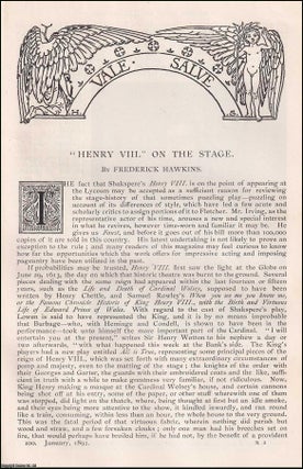Item #406917 Henry III. On The Stage. An original article from the English Illustrated Magazine,...