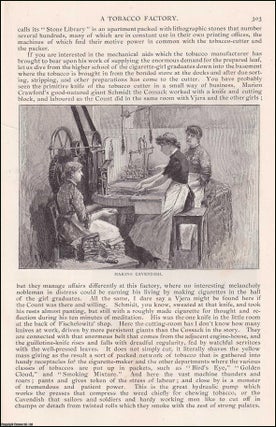 Item #406918 A Tobacco Factory. An original article from the English Illustrated Magazine, 1892....