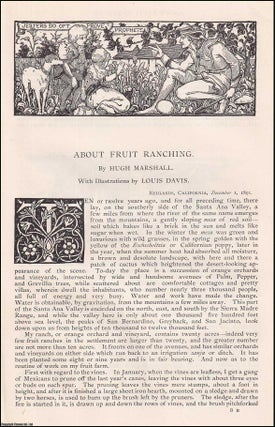 Item #406923 About Fruit Ranching in California. An original article from the English Illustrated...