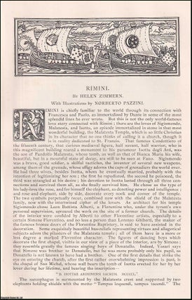 Item #406954 Rimini. An original article from the English Illustrated Magazine, 1892. Helen...