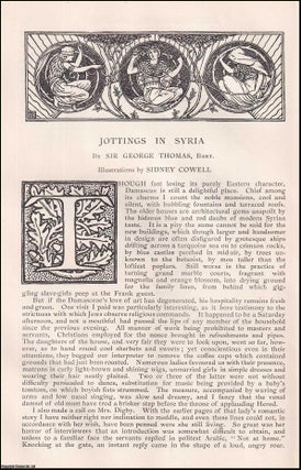 Item #406963 Jottings in Syria. An original article from the English Illustrated Magazine, 1892....