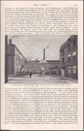 Item #406966 The Times, Newspaper. An original article from the English Illustrated Magazine,...