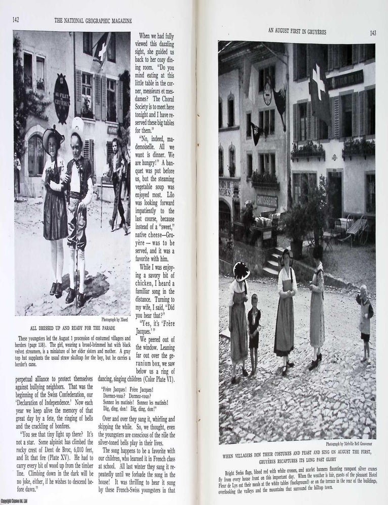 Item #407494 A First August in Gruyeres, a Town in Switzerland. 32 pages. An article printed in...