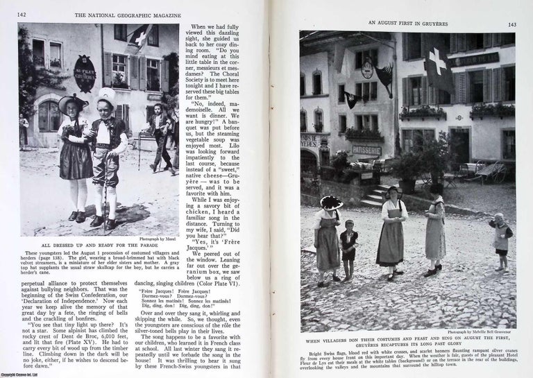 Item #407494 A First August in Gruyeres, a Town in Switzerland. 32 pages. An article printed in...