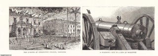 Item #407632 The Burning of Codrington College, Barbados (and a Sparrow's Nest in a Gun at...