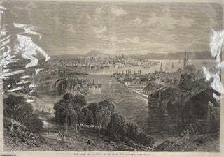 Item #408581 The Town and Harbour of St. John, New Brunswick. An original print from the...