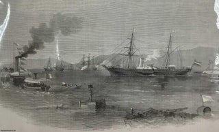 Item #408692 The French and Austrian Imperial Yachts Entering the Red Sea from the Suez Canal. An...