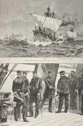 The Naval Manoeuvres, 1889, a collection of engravings. Two original. NAVAL INTEREST.