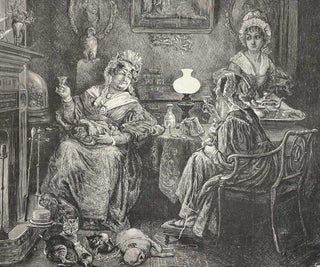 Item #408786 Cosy Old Maids' Christmas, by Frederick Barnard. An original print from the...