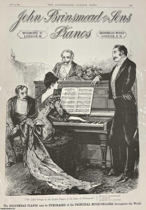 Item #408793 Advertisement for John Brinsmead and Sons Pianos, Brinsmead Works and Wigmore...