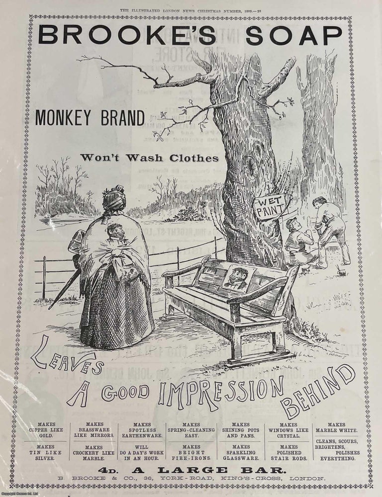 Item #408802 Brooke's Soap, Monkey Brand; 'Leaves a Good Impression Behind'. A...