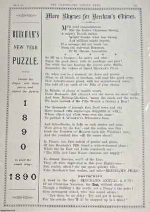 Item #408812 More Rhymes for Beecham's Chimes', Christmas Advertisement for Beecham's Pills. An...