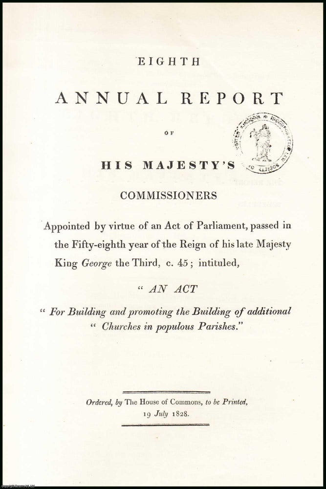 Item #408889 Blue Book Report : Building of Additional Churches in Populous Parishes; Eighth...