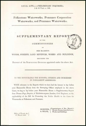 Blue Book Report]. Dublin Improvement Bill; Preliminary Inquiry, Report by. Henry, Joseph JAmes Colles.