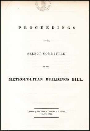 Item #408934 [Blue Book Report]. Proceedings of the Select Committee on the Metropolitan...