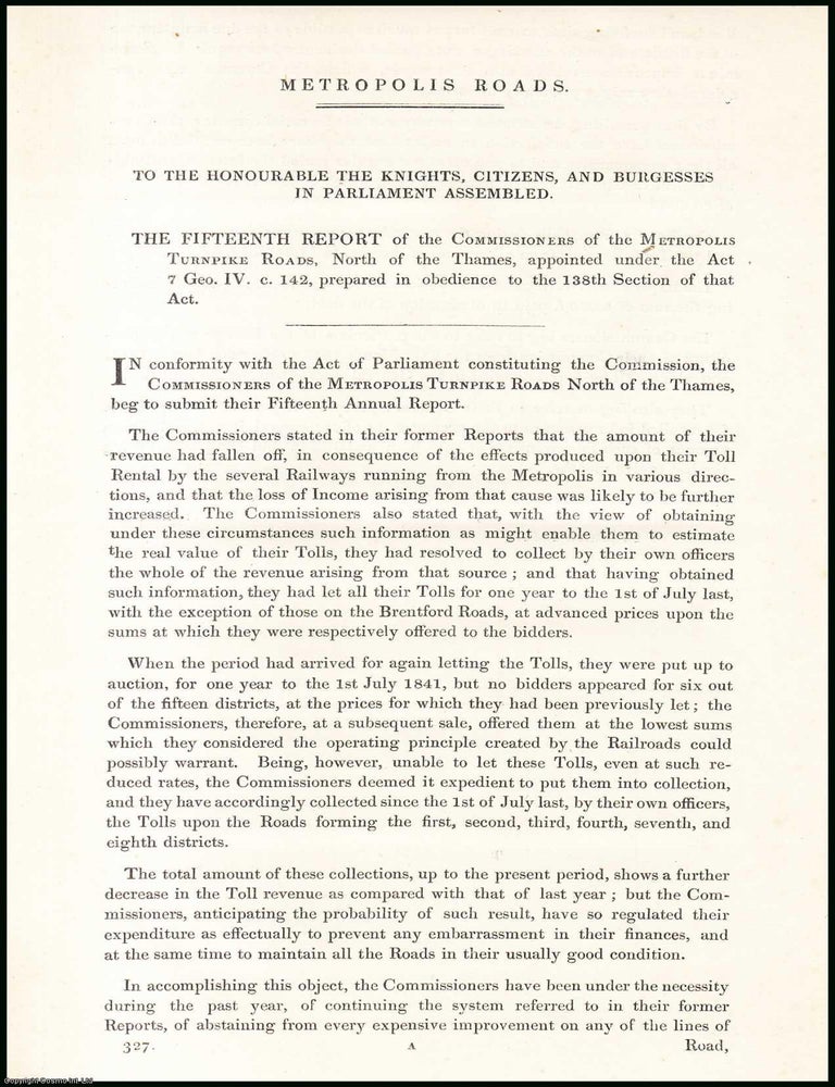 Item #408943 Blue Book Report : The Fifteenth Annual Report of the Commissioners of the...
