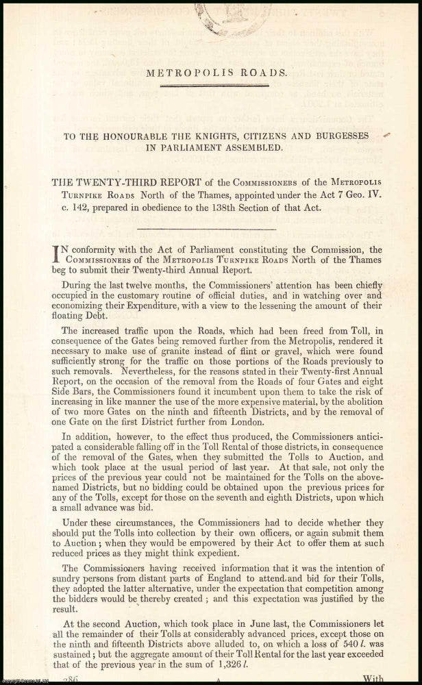 Item #408944 Blue Book Report : The Twenty-Third Annual Report of the Commissioners of the...