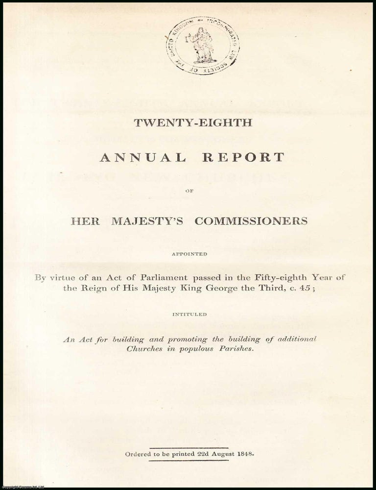 Item #408964 Blue Book Report : New Churches; the Twenty-Eighth Annual Report of H.M....