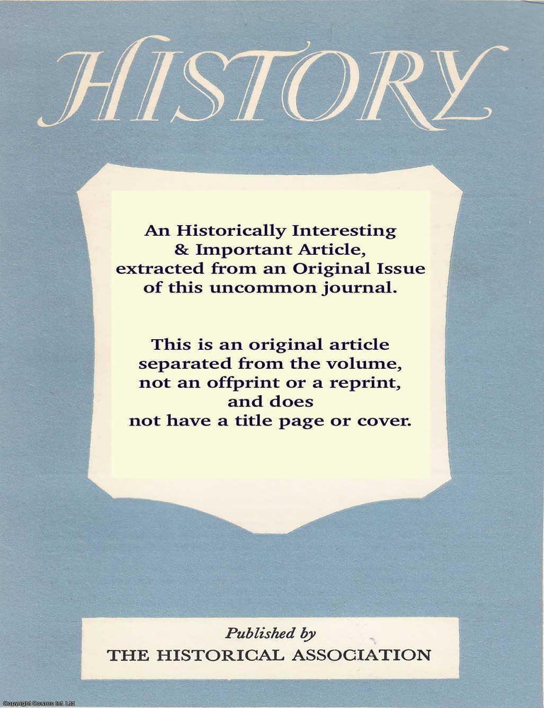 Item #410152 The Place of the King's Household in English Constitutional History, to 1272....
