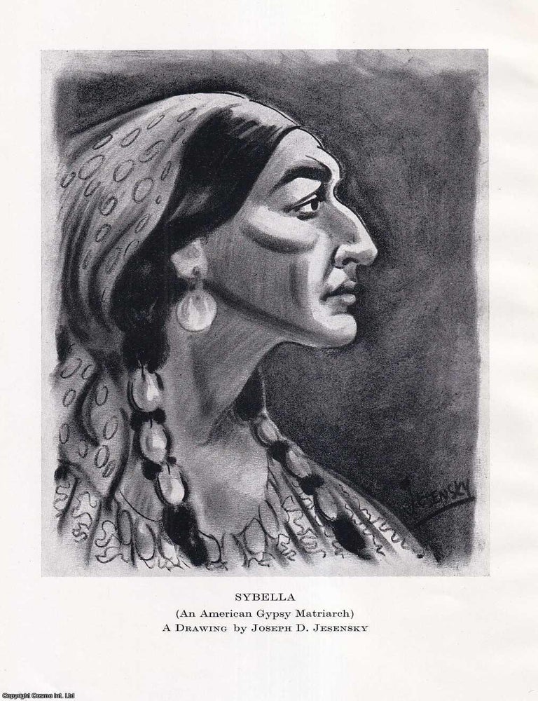 Item #410812 A Gajo Artist Visits American Tent Gypsies. 3 pages, 1 plate. An article printed in...