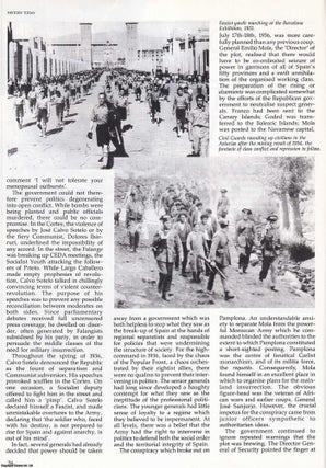 Item #411165 Spain 1936: From Coup d'Etat to Civil War. An original article from History Today,...