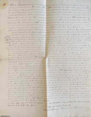 Item #411685 Wisborough Green, Sussex. Attested copies of a Lease and Release, dated 1811, from...