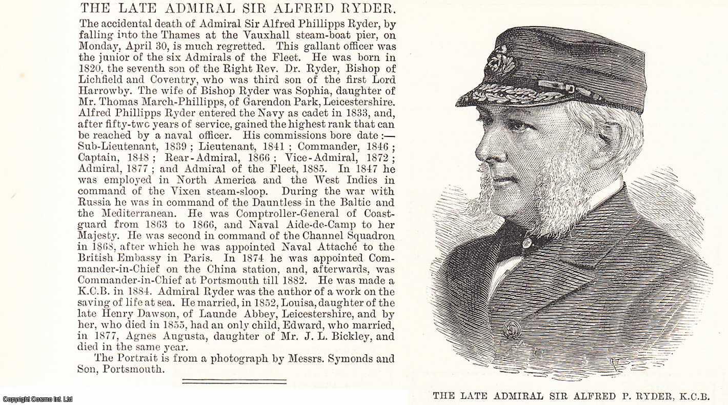 Obituary: Admiral Sir Alfred Ryder. A rare, original print from The ...