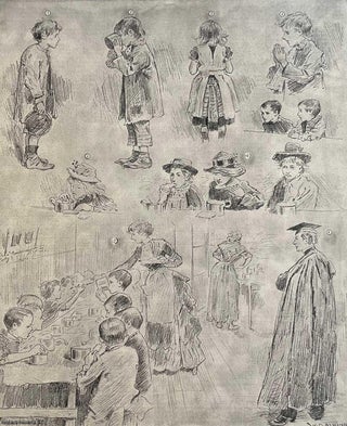 Item #411769 Dinners for Poor, Board School Children in Shoreditch. An original print from the...
