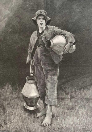 Item #411804 A Cornish Milk-Boy. Drawn by Mrs Marianne Stokes. An original print from the...
