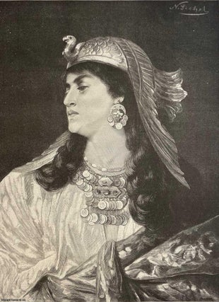 Item #411809 An Egyptian Princess. By N. Sichel. An original print from the Illustrated London...
