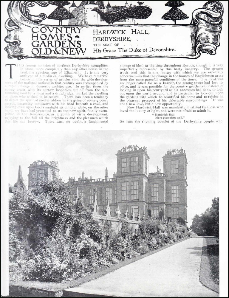 Item #411955 Hardwick Hall, Derbyshire. The Seat of His Grace The Duke of Devonshire. Several...