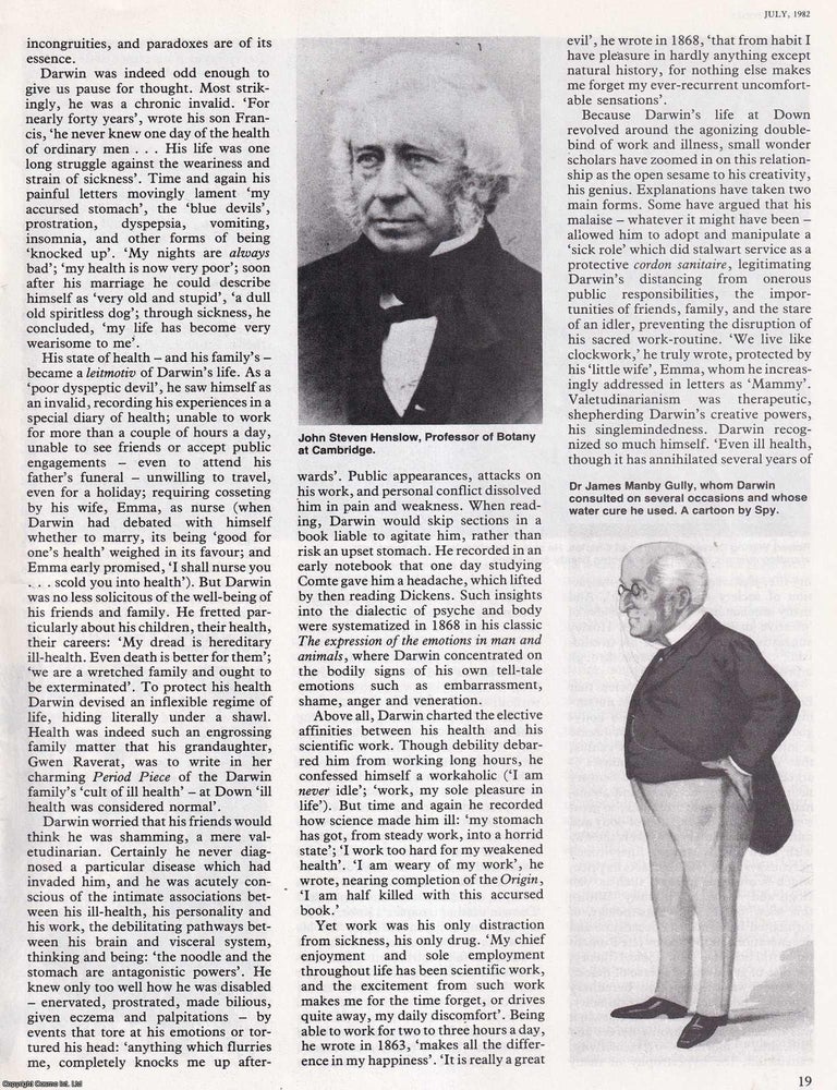 Item #412482 The Descent of Genius: Charles Darwin's Brilliant Career. An original article from...