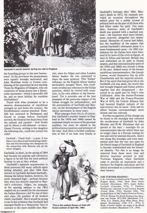 Item #412520 Garibaldi and England. An original article from History Today, 1982. John Davis