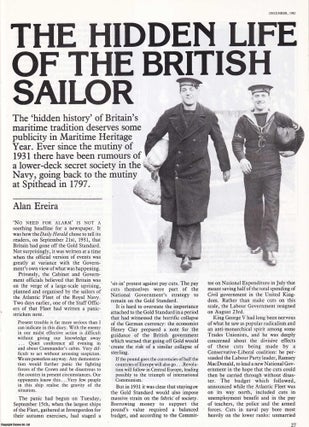 Item #412521 The Hidden Life of the British Sailor. An original article from History Today, 1982....
