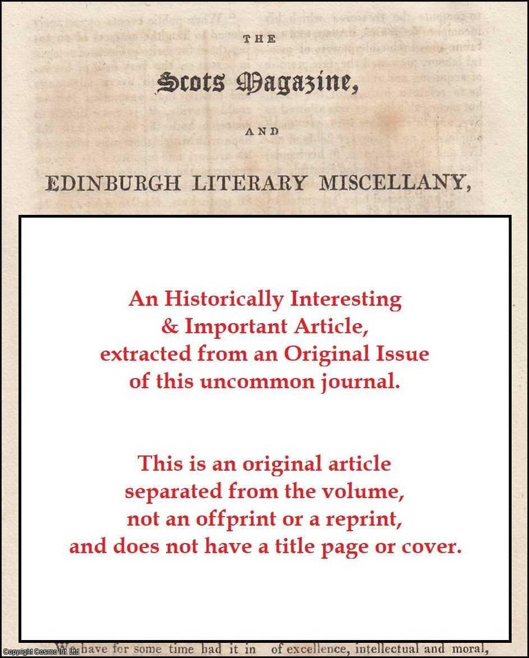 Item #413930 Abstract of Dr. Clarke's Travels in Scandinavia. Published 1819. An original...