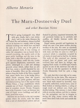 Item #414280 The Marx-Dostoevsky Duel. An original article from Encounter, a monthly review of...