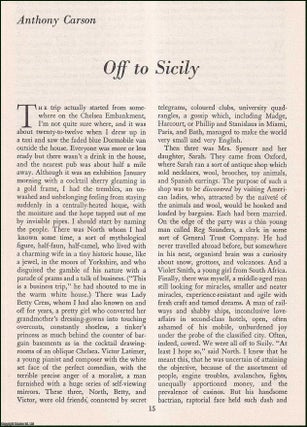 Item #414605 Off to Sicily. An original article from Encounter, a monthly review of literature,...