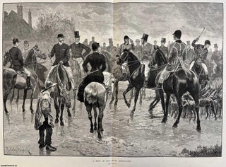 A Meet of the Royal Buckhounds. An original print from. HUNTING.
