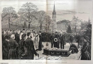The Funeral of Lord Frederick Cavendish in Edensor Churchyard, Chatsworth. CHATSWORTH.