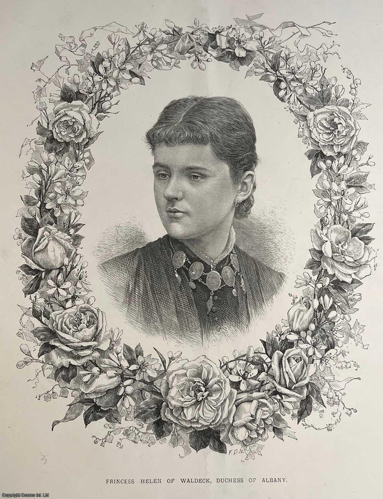 Item #414823 Princess Helen of Waldeck, Duchess of Albany: A Portrait. A rare, original print...