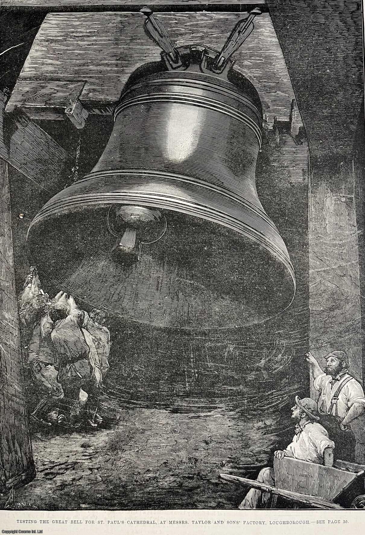 Testing the Great Bell for St. Paul's Cathedral, at Taylor and Sons ...