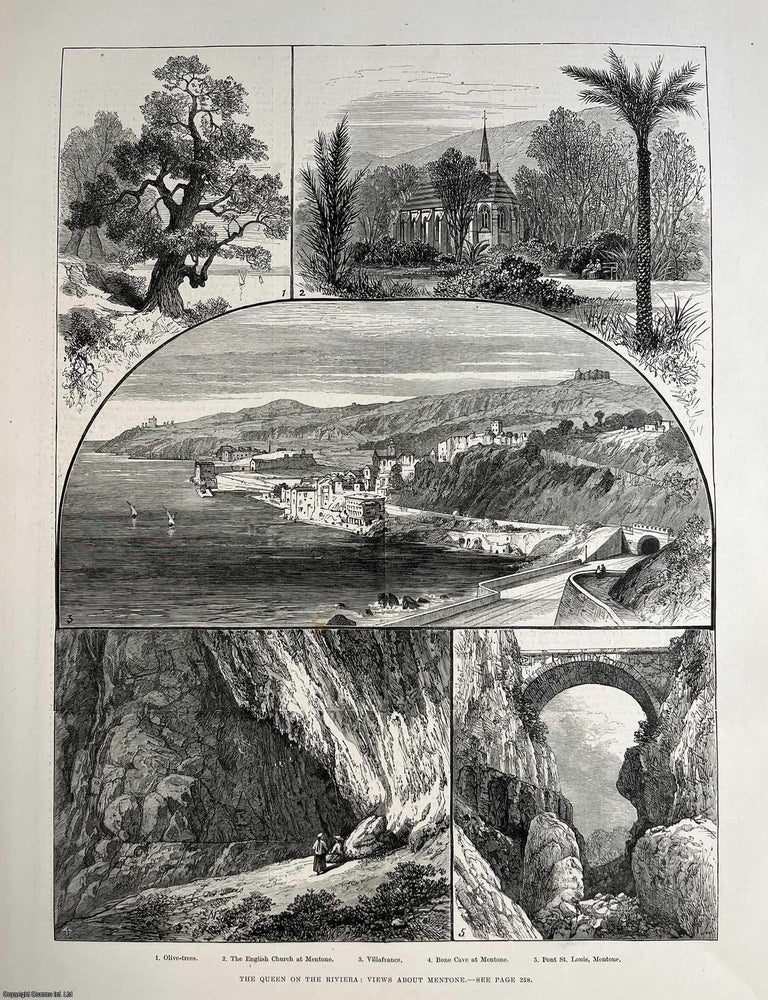 Views of Mentone, France; the Queen of the Riviera. A rare, original ...