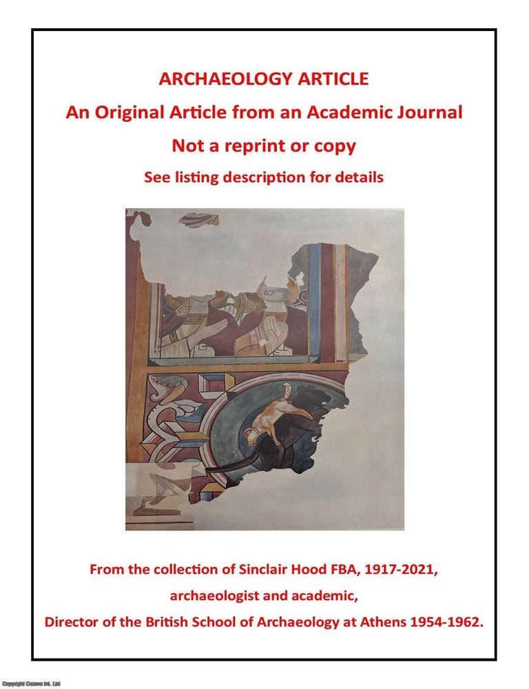 Item #415492 Methodological Viewpoints on Middle Minoan Chronology. Author's presentation copy....