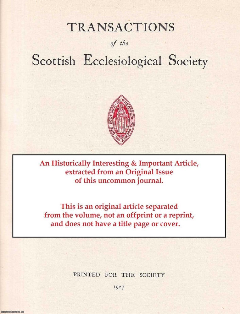 Item #415821 Lauder Church, Berwickshire. An original article from the Transactions of the...