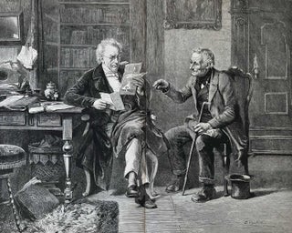 Item #416381 The Consultation, by B. Vautier. An original print from the Illustrated London News,...